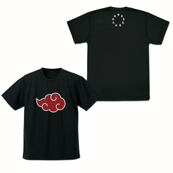NARUTO -ナルト- 疾風伝 “暁”ドライTシャツ/BLACK-S（再販）[コスパ
