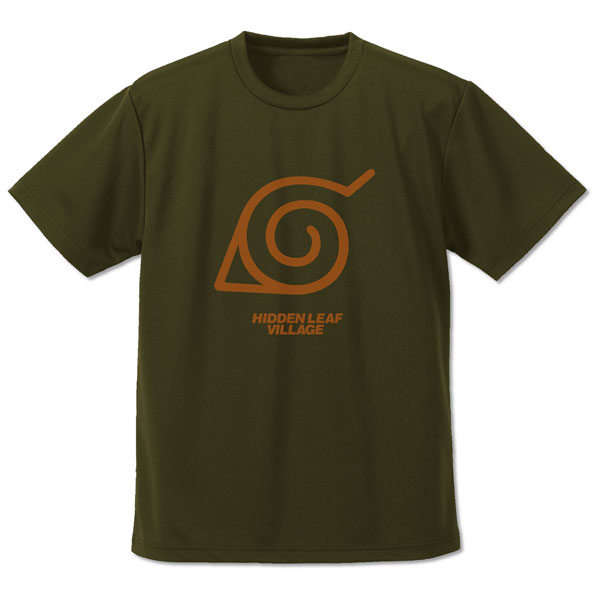 NARUTO -ナルト- 疾風伝 木ノ葉隠れの里 ドライTシャツ/OD-M