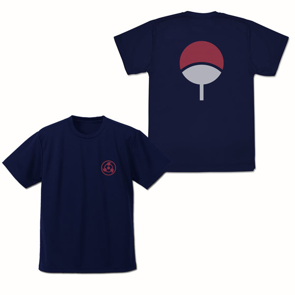 NARUTO -ナルト- 疾風伝 うちは ドライTシャツ/NAVY-L（再販）[コスパ]《０６月予約》