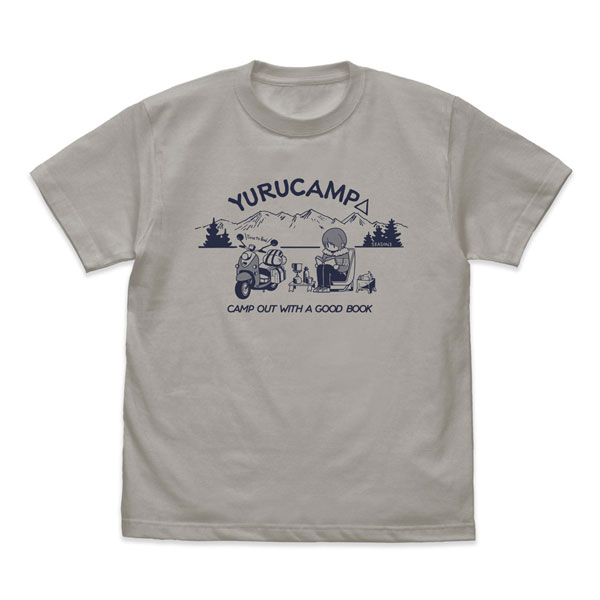 『ゆるキャン△ SEASON3』 本を読む志摩リン Tシャツ/LIGHT GRAY-L[コスパ]