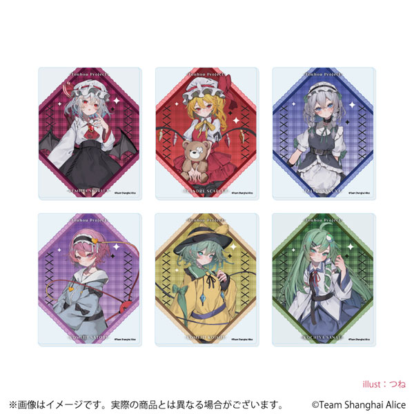 アクリルカード「東方Project」02/病みかわいいver. 描き起こしイラスト 6個入りBOX[A3]《在庫切れ》