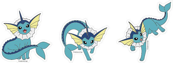 ポケットモンスター モバイルステッカー シャワーズ[グルマンディーズ]