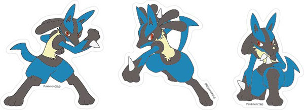 ポケットモンスター モバイルステッカー ルカリオ[グルマンディーズ]