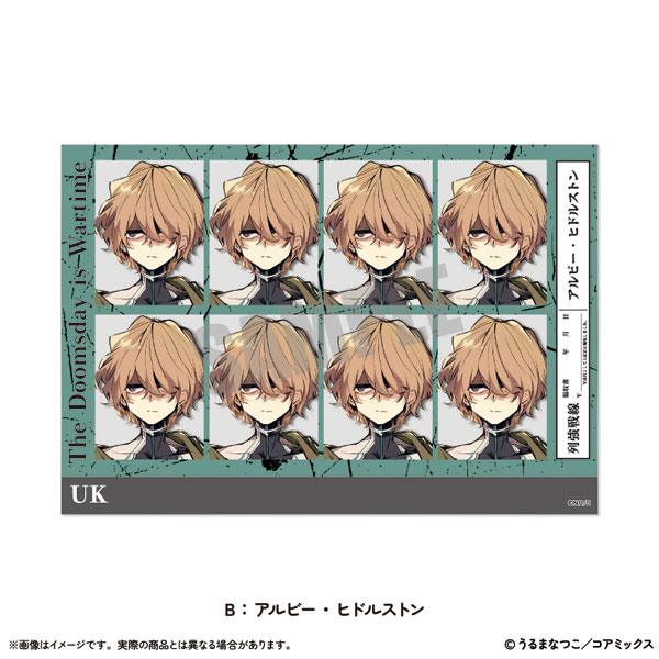 列強戦線」 [代理英雄] 証明写真風ステッカー B アルビー