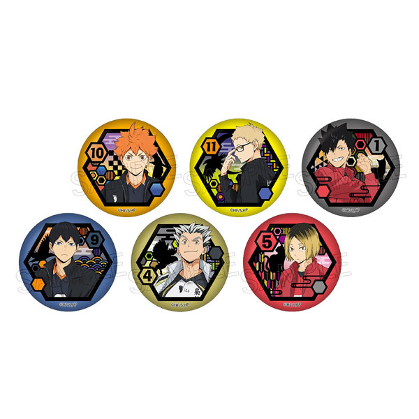 Amazon.co.jp: ハイキュ 切り絵シリーズ 箔押し和紙缶バッジ75mm