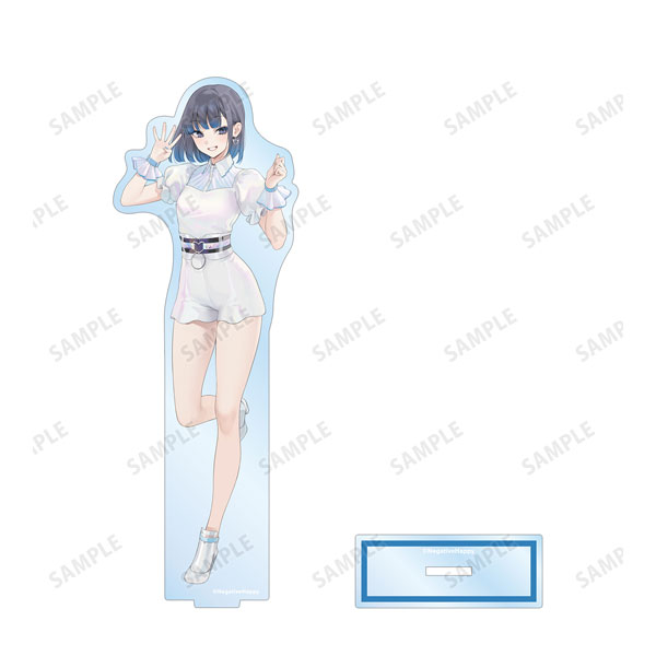 ネガティヴハッピィアクリルスタンド全6種セット ネガティヴハッピィ』のトレーディング缶バッジ、アイドル衣装ver. BIG