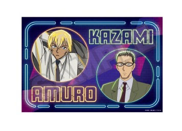 名探偵コナン Neon Light A3クリアポスター 安室透＆風見裕也[ラムネラボ]《発売済・在庫品》