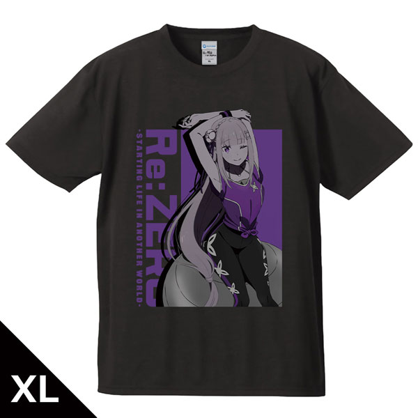 Re：ゼロから始める異世界生活 Tシャツ エミリア XLサイズ[アズメーカー]《発売済・在庫品》