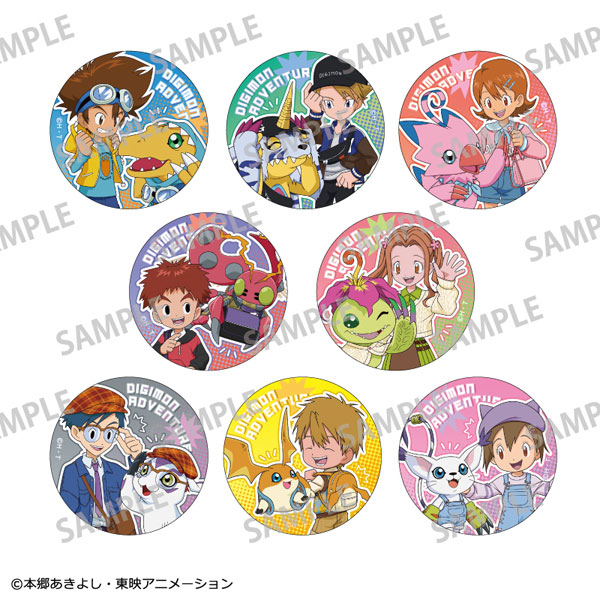 デジモンアドベンチャー トレーディング75mm缶バッジ リンクコーデ 8個入りセット[カミオジャパン]