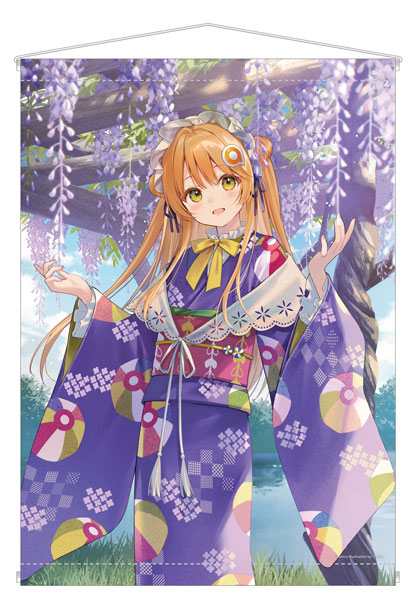 あみこちゃん タペストリー 花ざかりのあみこシリーズ 藤の花 イラスト：フカヒレ[あみあみ]《発売済・在庫品》