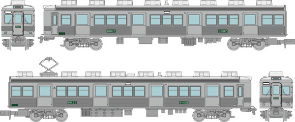 鉄道コレクション 南海電気鉄道6000系(なつかしのステンレス無塗装) 2両セット[トミーテック]