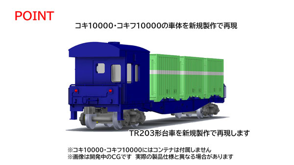 HO-746 国鉄貨車 コキフ10000形(3個積み・コンテナなし)[TOMIX]