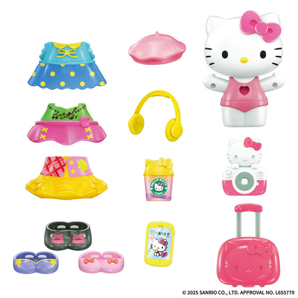Hello Kitty パチパチきせかえドール トラベルver.[バンダイ]《発売済・在庫品》