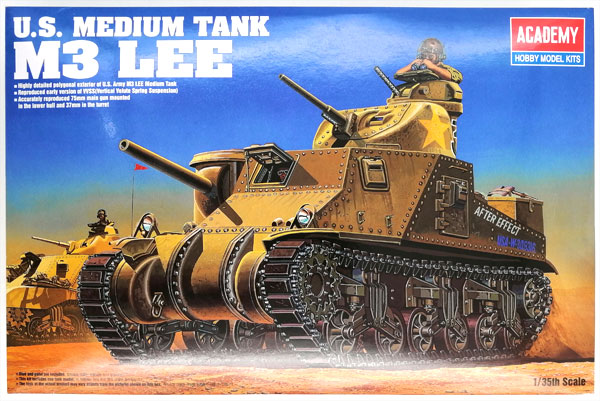 【中古】1/35 U.S. MIDIUM TANK M3 LEE プラモデル[アカデミー]