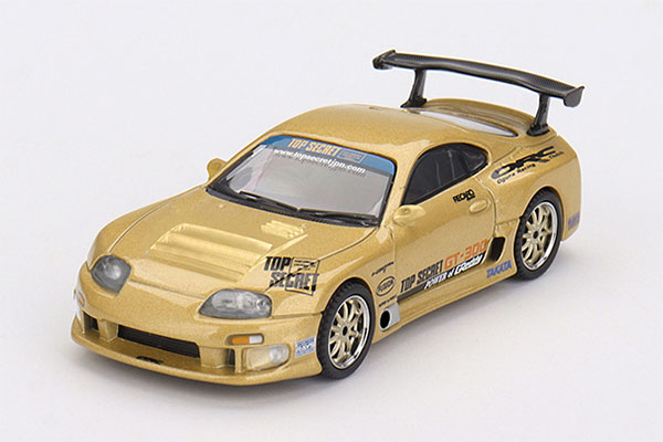 1/64 Toyota スープラ (A80) GT-300 Top Secret Gold(右ハンドル)[MINI GT]