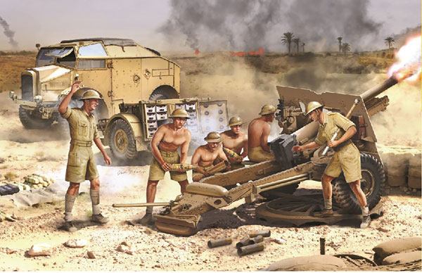 1/35 WW.II イギリス軍 4輪駆動C8 Mk.II 後期型 野戦砲