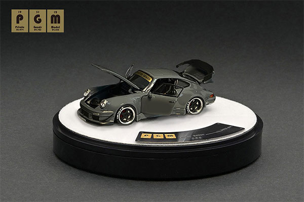 希少になる 1/64 RWB 930 Cement Grey-Rotating display ※回転台座 ミニカー