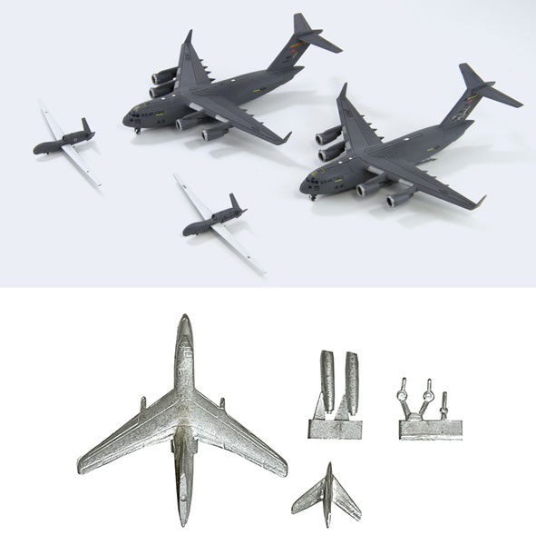 1/700 スカイウェーブシリーズ アメリカ空軍機セット4 メタル製 B-66爆撃機 1機付き プラモデル[ピットロード]