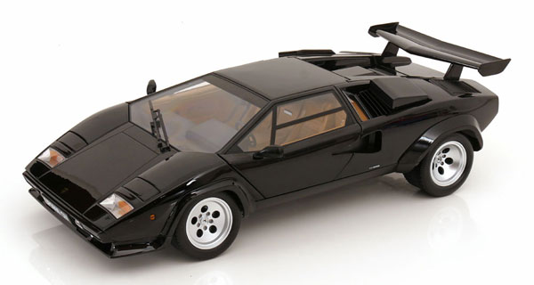 1/12 ランボルギーニ カウンタック LP 5000S QV 1985 black[KKスケール] 同梱不可