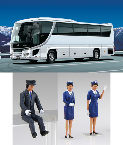 1/32 観光BUSシリーズ No.1 EX-1 日野セレガ スーパーハイデッカ(バス
