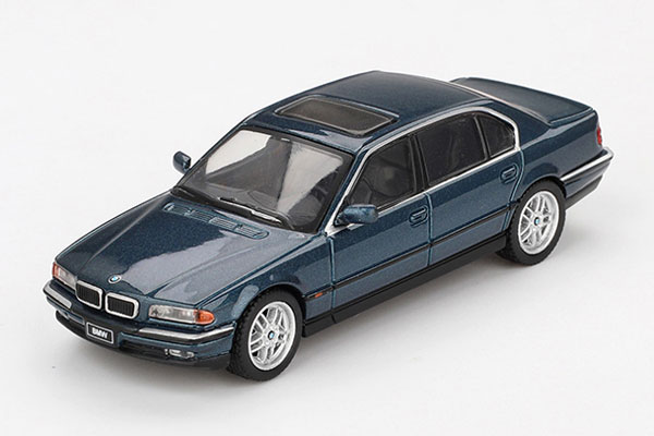 1/64 BMW 750IL ソレントブルーメタリック(左ハンドル)[MINI GT]