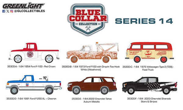 1/64 Blue Collar Collection Series 14 6種セット[グリーンライト]