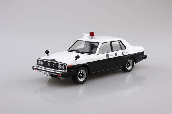 ザ・モデルカー No.SP 1/24 ニッサン HGC210 スカイラインパトロールカー `77 プラモデル[アオシマ]《発売済・在庫品》
