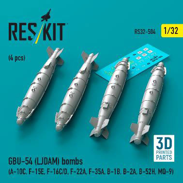 1/32 GBU-54 LJDAM爆弾 (空軍型) (4個入)[RES/KIT]