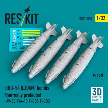 1/32 GBU-54 LJDAM爆弾 (海軍型) (4個入)[RES/KIT]