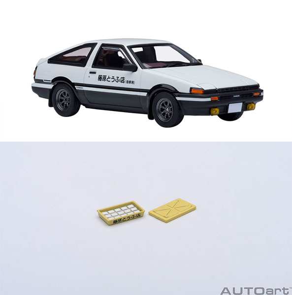 1/64 トヨタ スプリンター トレノ (AE86) 『頭文字D』 (「藤原とうふ店」 豆腐パーツ付属)[オートアート]