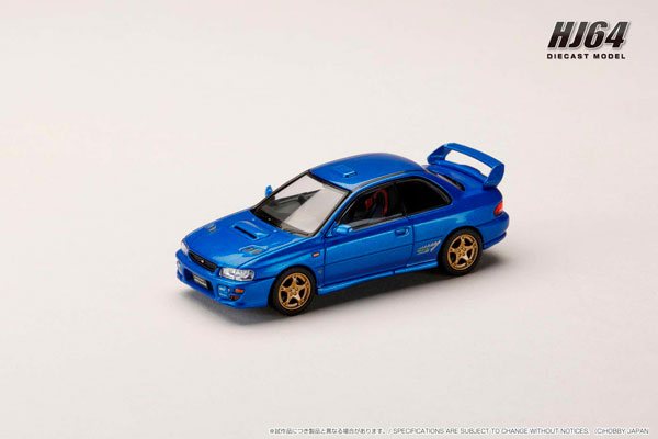 1/64 スバル インプレッサ PURE SPORTS COUPE WRX type R STi Version V Limited (GC8) ソニックブルーマイカ[ホビージャパン]