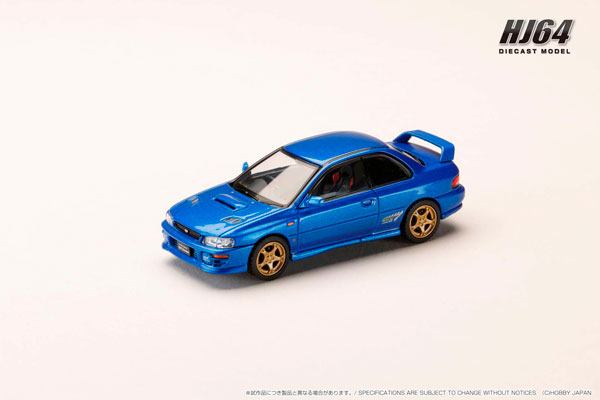 1/64 スバル インプレッサ PURE SPORTS COUPE WRX type R STi Version (GC8) ソニックブルーマイカ[ホビージャパン]