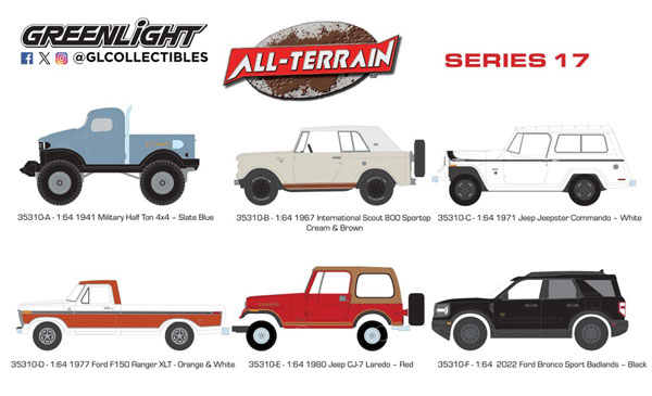 1/64 All-Terrain Series 17 6種セット[グリーンライト]