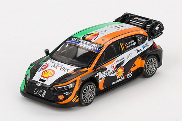 1/64 Hyundai i20 N Rally1 クロアチア・ラリー パワーステージ2023 優勝車 #11(左ハンドル)[MINI GT]