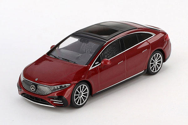 1/64 メルセデス ベンツ EQS 580 4MATIC レッドメタリック(左ハンドル)[MINI GT]