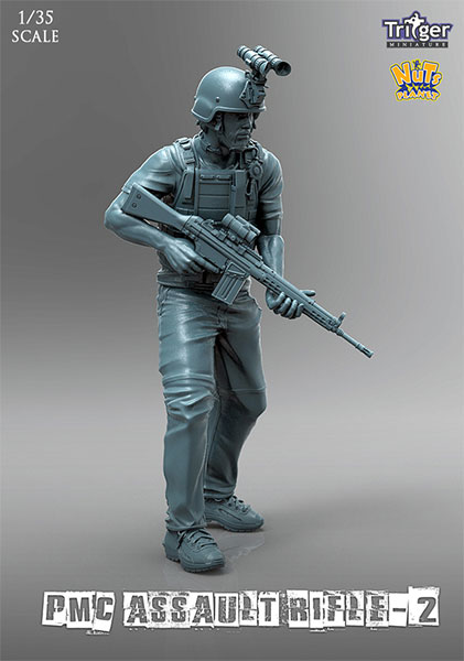 1/35 現用 アサルトライフルを持つPMC兵士#2[ナッツプラネット]《在庫