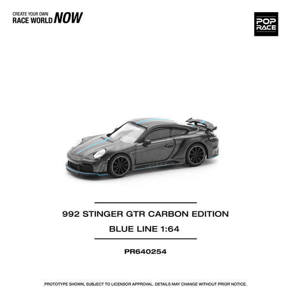 1/64 992スティンガーGTR カーボンエディション(ブルーライン)[POP RACE]