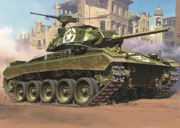 1/35 WW.II アメリカ軍 軽戦車 M24 チャーフィー プラモデル[イタレリ