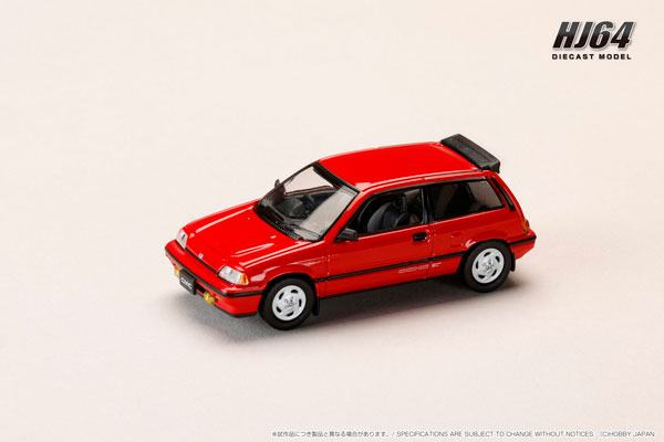 1/64 ホンダ CIVIC (AT) LATE VERSION / 純正オプションパーツ付 レッド[ホビージャパン]