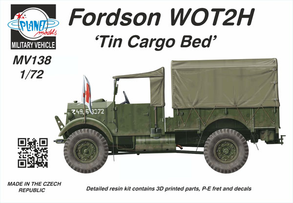 1/72 WW.II イギリス軍 WOT2H 15-cwt トラック “チェコスロバキア” レジンキット[プラネットモデル]《在庫切れ》