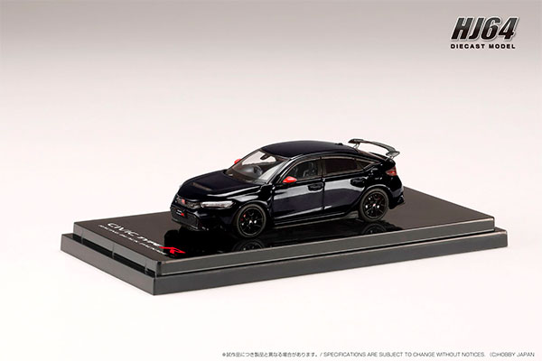 1/64 Honda CIVIC TYPE R (FL5) RACING BLACK Package / 純正オプションパーツ装着車 クリスタルブラックパール[ホビージャパン]《発売済・在庫品》