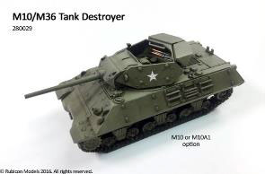 1/56 WWII アメリカ軍 M10/M36 駆逐戦車 プラモデル（再販）[RUBICON MODELS]《発売済・在庫品》