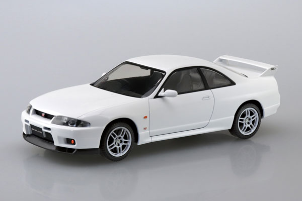 楽プラ スナップキット No.21-WH ニッサン R33 スカイラインGT-R(ホワイト) プラモデル[アオシマ]《０８月予約》