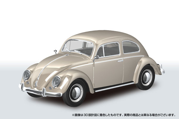 楽プラ スナップキット No.20-LB フォルクスワーゲン ビートル(ライトベージュ) プラモデル[アオシマ]《０８月予約》