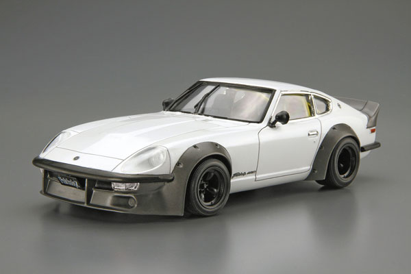 ザ・モデルカー No.128 1/24 ニッサン S30 フェアレディZ エアロカスタムVer.2 ’75 プラモデル（再販）[アオシマ]《０１月予約》