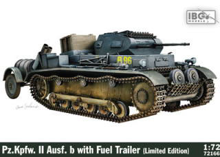 1/72 独・II号b軽戦車+小型燃料トレーラー＆装備品3Dプリント限定 プラモデル[IBG]《在庫切れ》