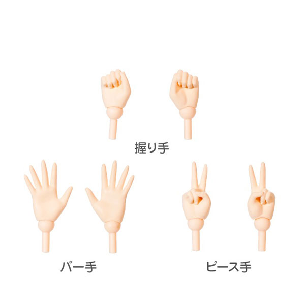 1/6 AZONE Q’z BODY ハンドパーツSET/A ホワイト[アゾン]