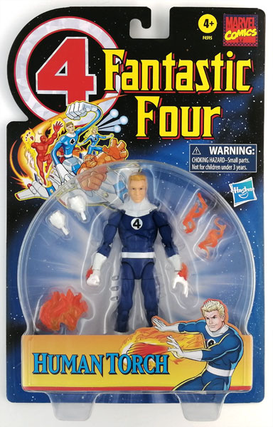 マーベル・レジェンド レトロ 6インチ・アクションフィギュア ファンタスティック・フォー ヒューマン・トーチ