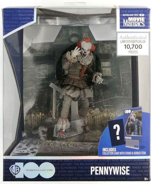 【中古】(本体B+/箱B)ムービーマニアックス/ IT イット THE END それが見えたら、終わり。： ペニーワイズ 6インチ ポーズドスタチュー[マクファーレントイズ]《発売済・在庫品》