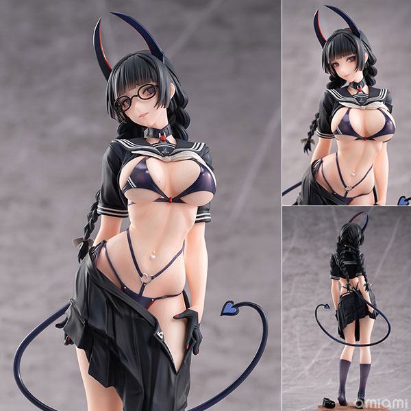 サキュバス委員長さん 澪奈 illustration by ばん！ 【特典】1/6スケール 塗装済完成品フィギュア 大漫匠アニメスター の画像